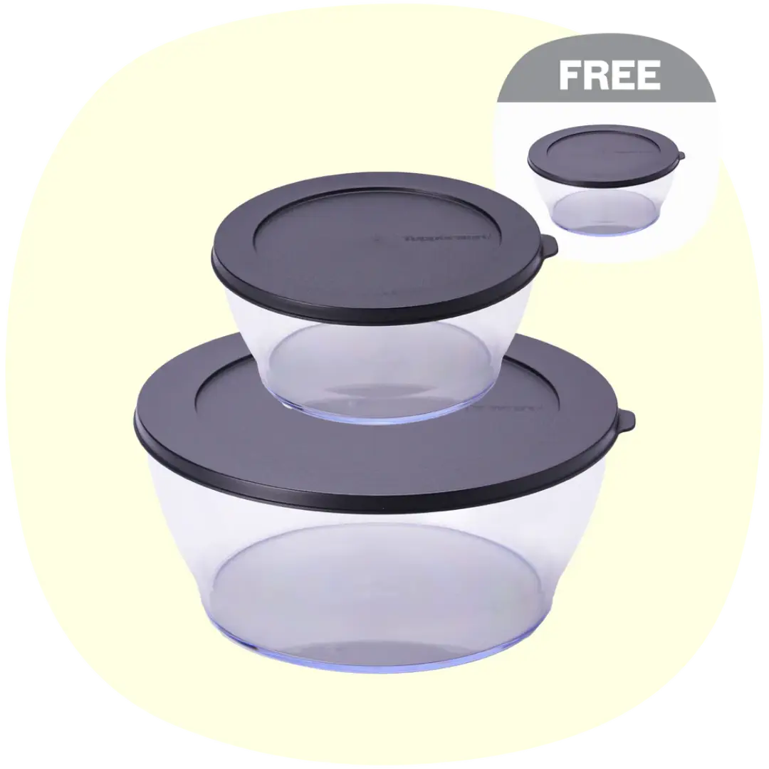 Clear Bowl Set – Durable Kitchenware | Malaysia Supplier