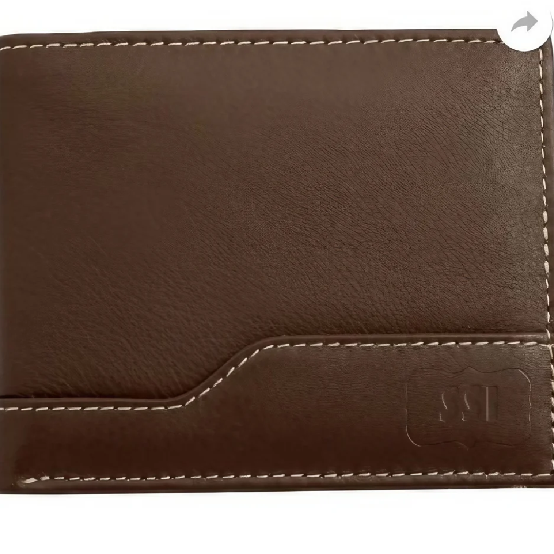 Genuine Leather Bifold Wallet - Stylish & Durable Design 