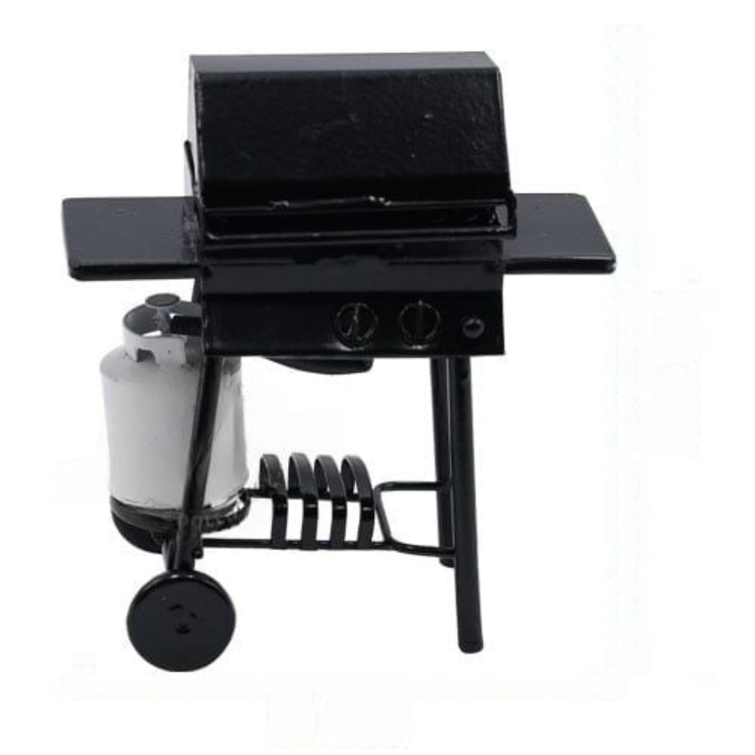 Large Mini BBQ Grill Dollhouse Accessories Set