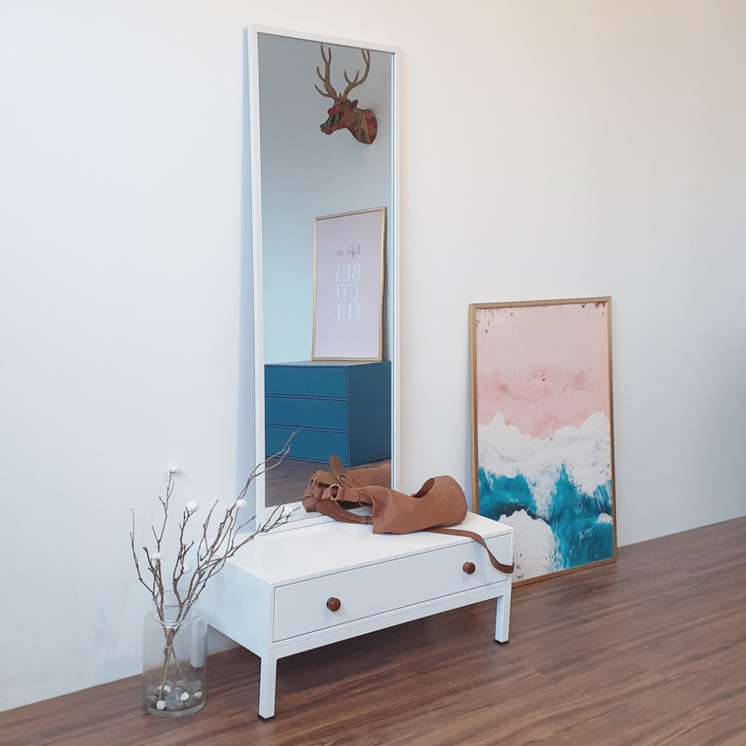 Prime Low Dresser Modern Wooden Bedroom Storage Cabinet with Wide Drawers and Sleek Finish