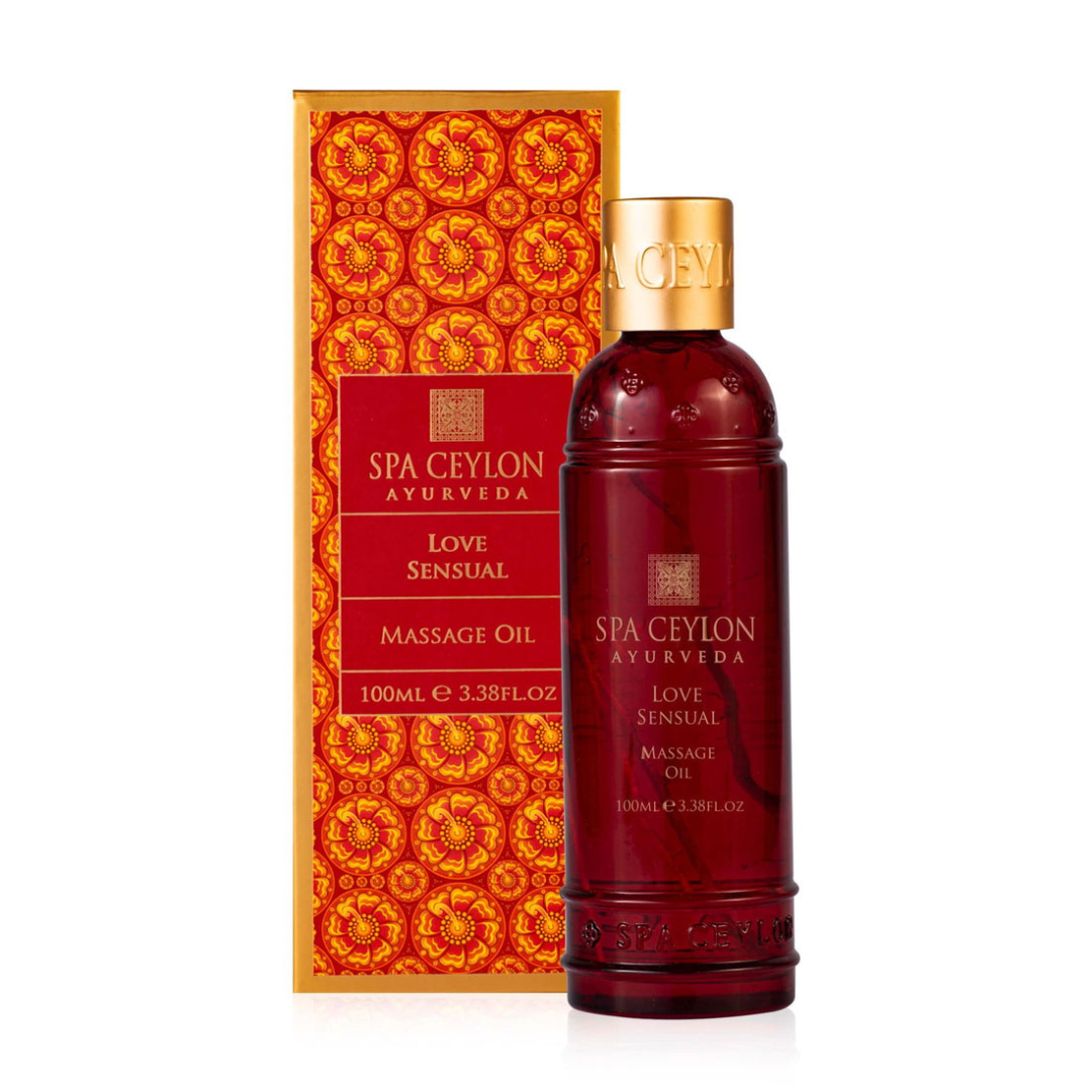 Love Sensual Massage Oil 100ml Relaxing Aromatherapy Body Oil for Spa Therapy and Stress Relief