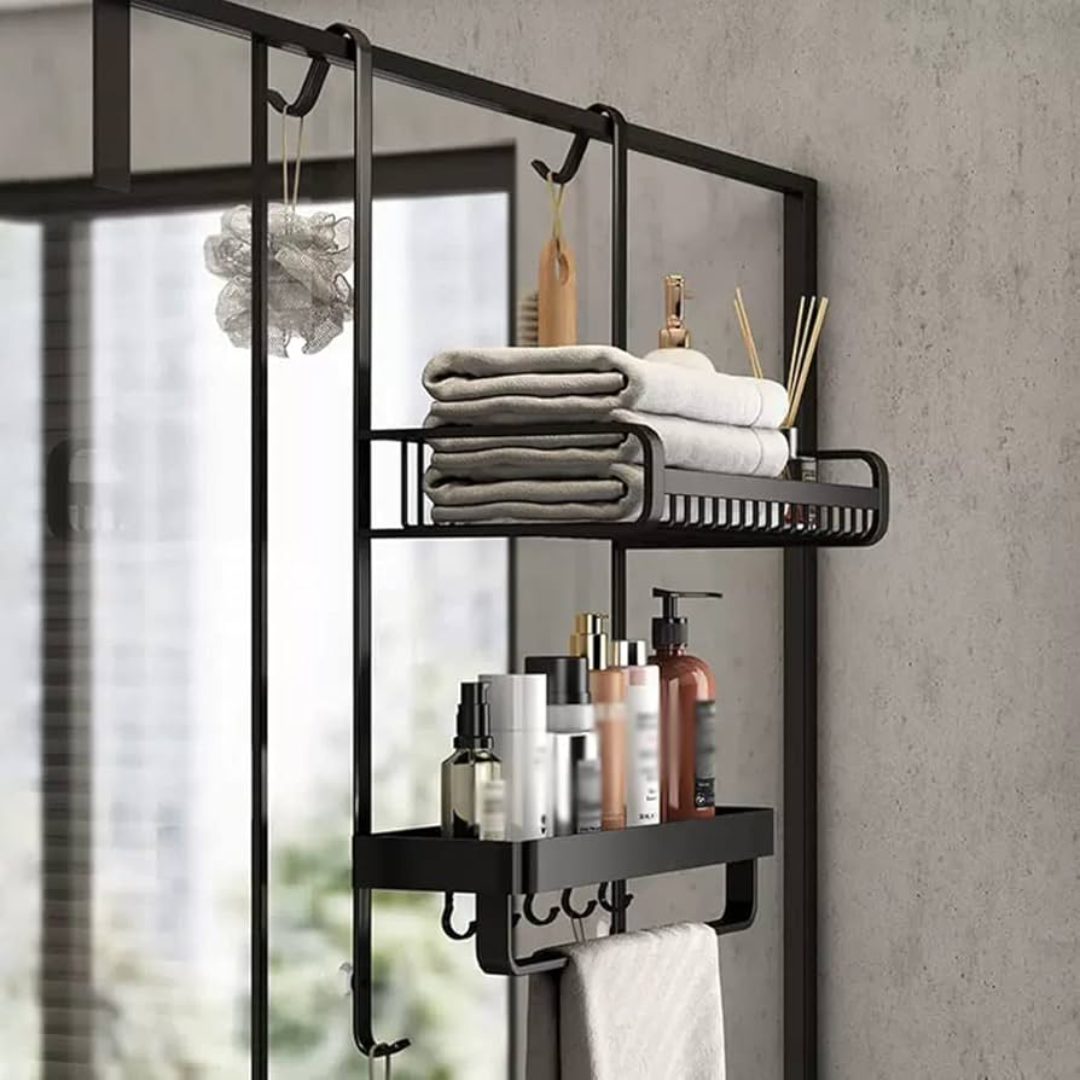 Shower Storage for Bathroom Rust Proof Shelves Caddies and Racks for Toiletries Clean Organization