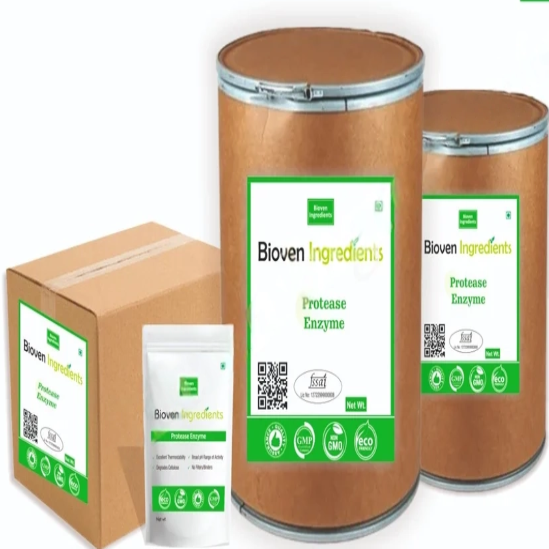 Protease Enzyme Powder, Packaging Type: Drum Packing
