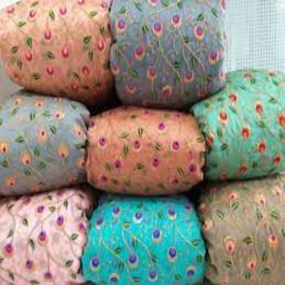 Organza Embroidery Fabrics Malaysia Textile Supplier