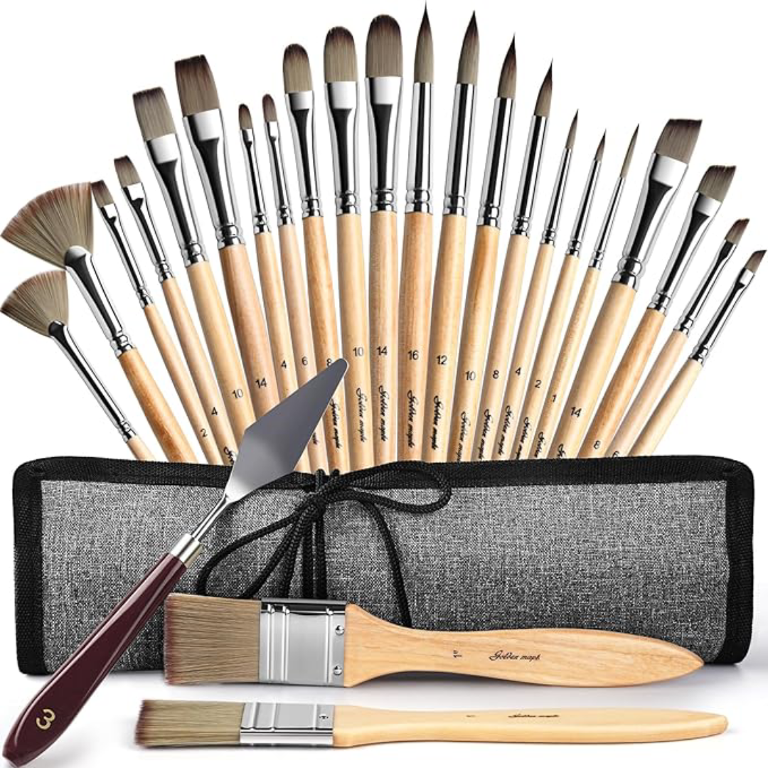 Watercolor & Acrylic Brushes Artist Tools Vietnam
