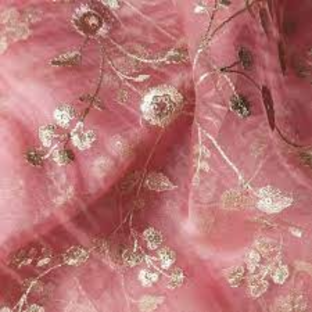 Organza Embroidery Fabrics Ideal for Dresses & Curtains