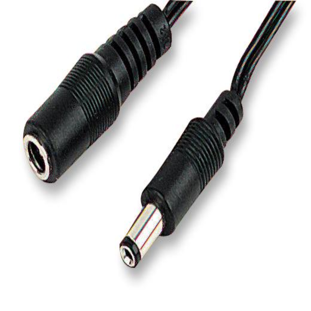 Barrel Connector Adapters for CCTV Power Supply DC Male Female Extension Connectors Set