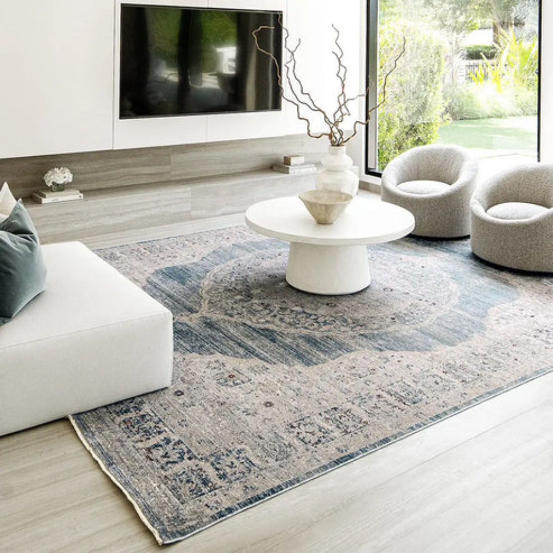 Wholesale Alexander Sky Blue Oriental Carpet Supplier in UAE