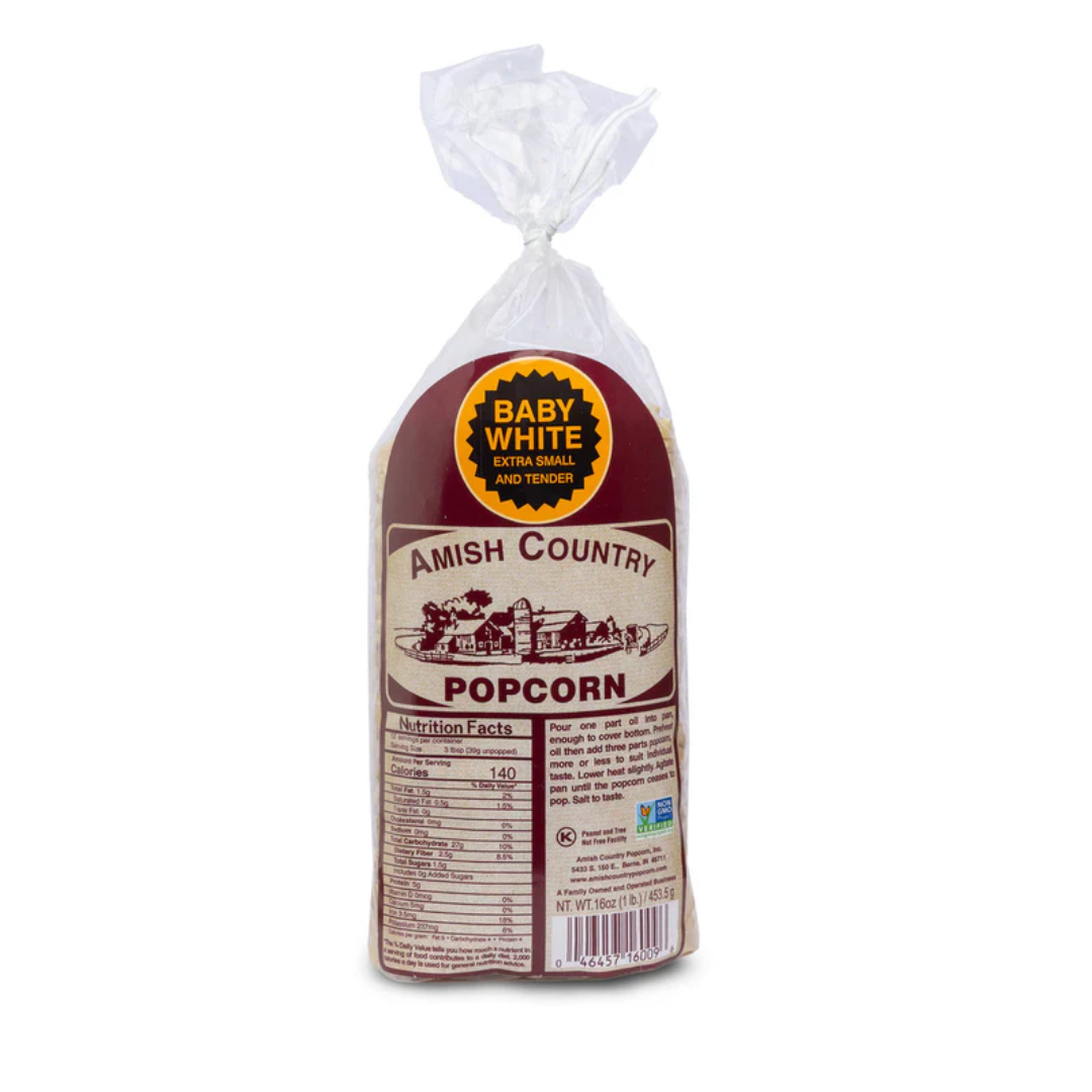 Snack Baby White Hulless Popcorn Healthy Snack USA