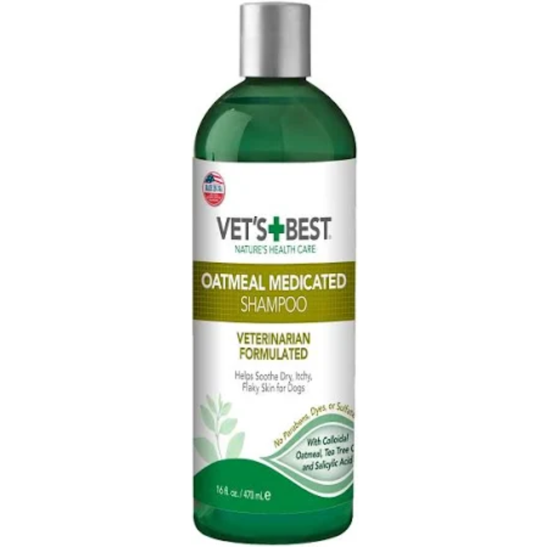 Vets Best Oatmeal Medicated Dog Shampoo 16oz