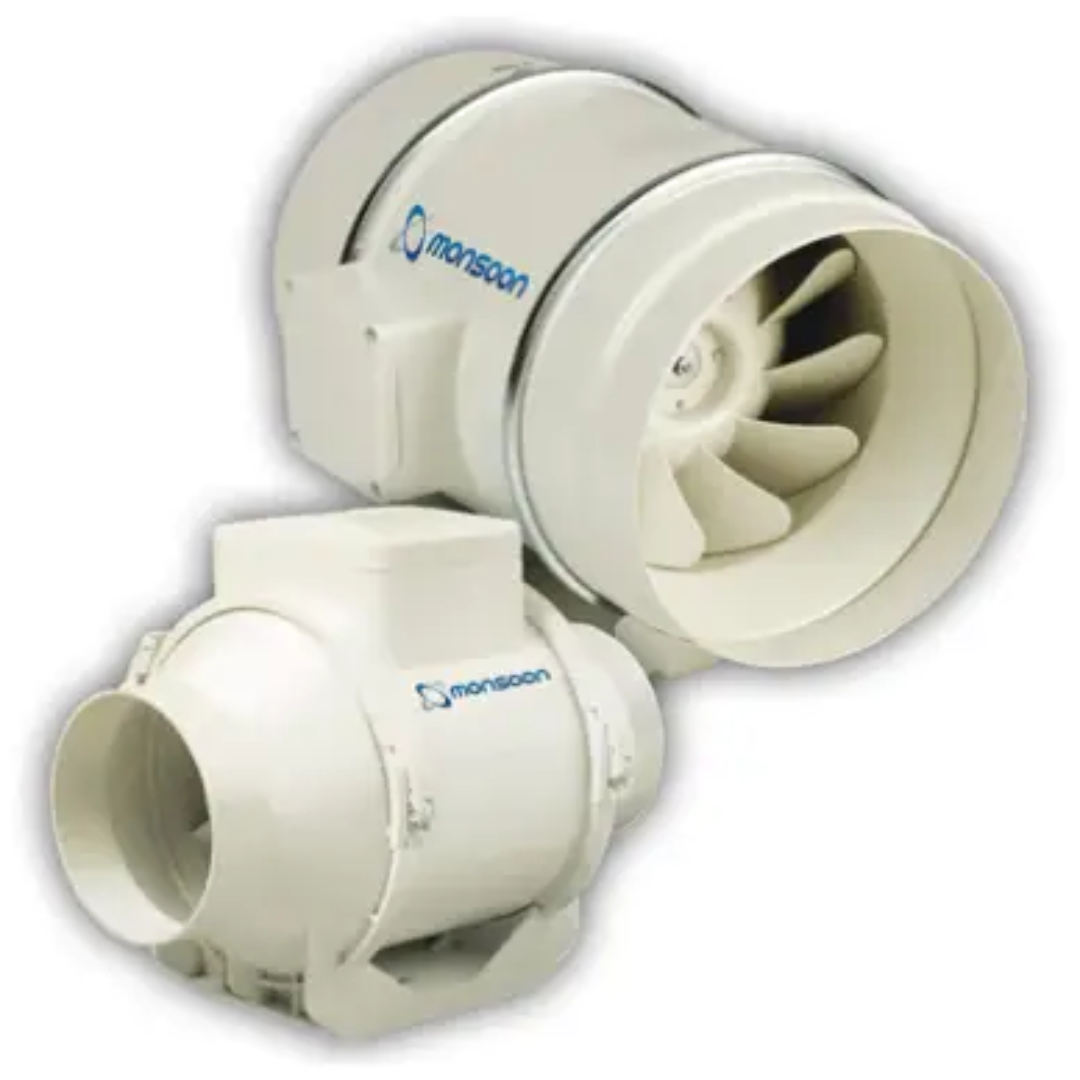 National Ventilation 125mm In-Line Duct Fan Timer UMD125TX