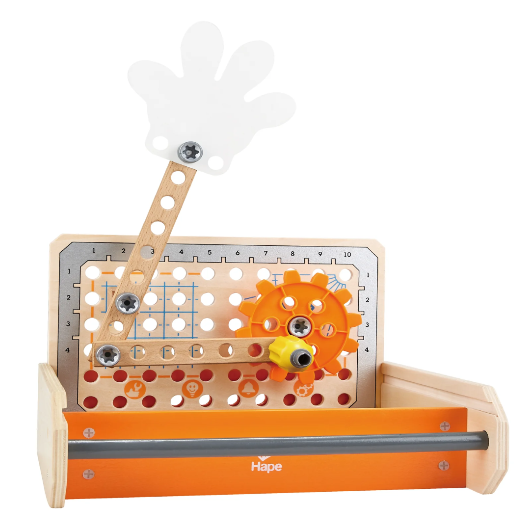 Hape Junior Inventor Deluxe 57-Piece Wooden Kit