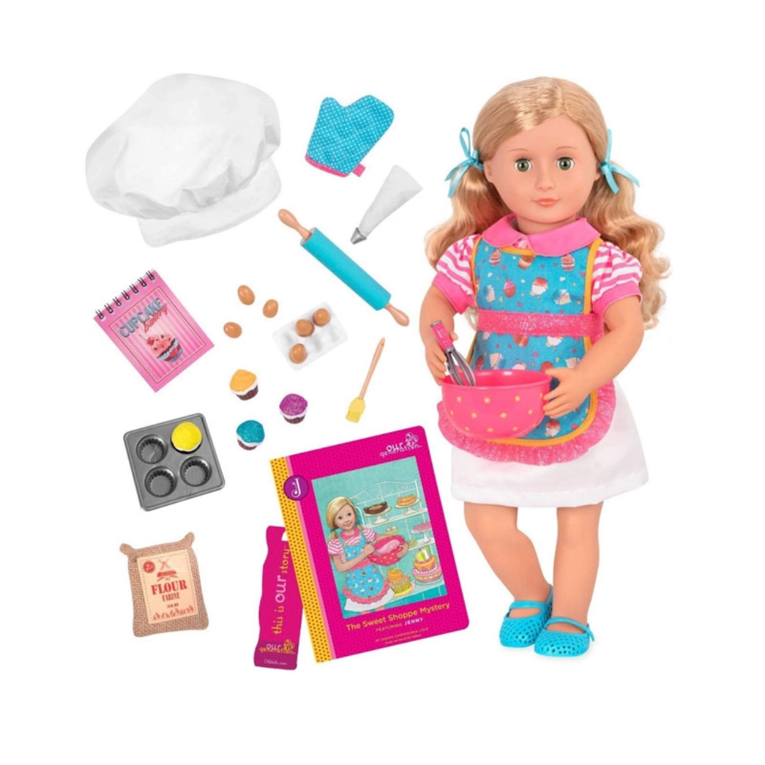 Our Generation 31173 Deluxe Jenny Doll With Book