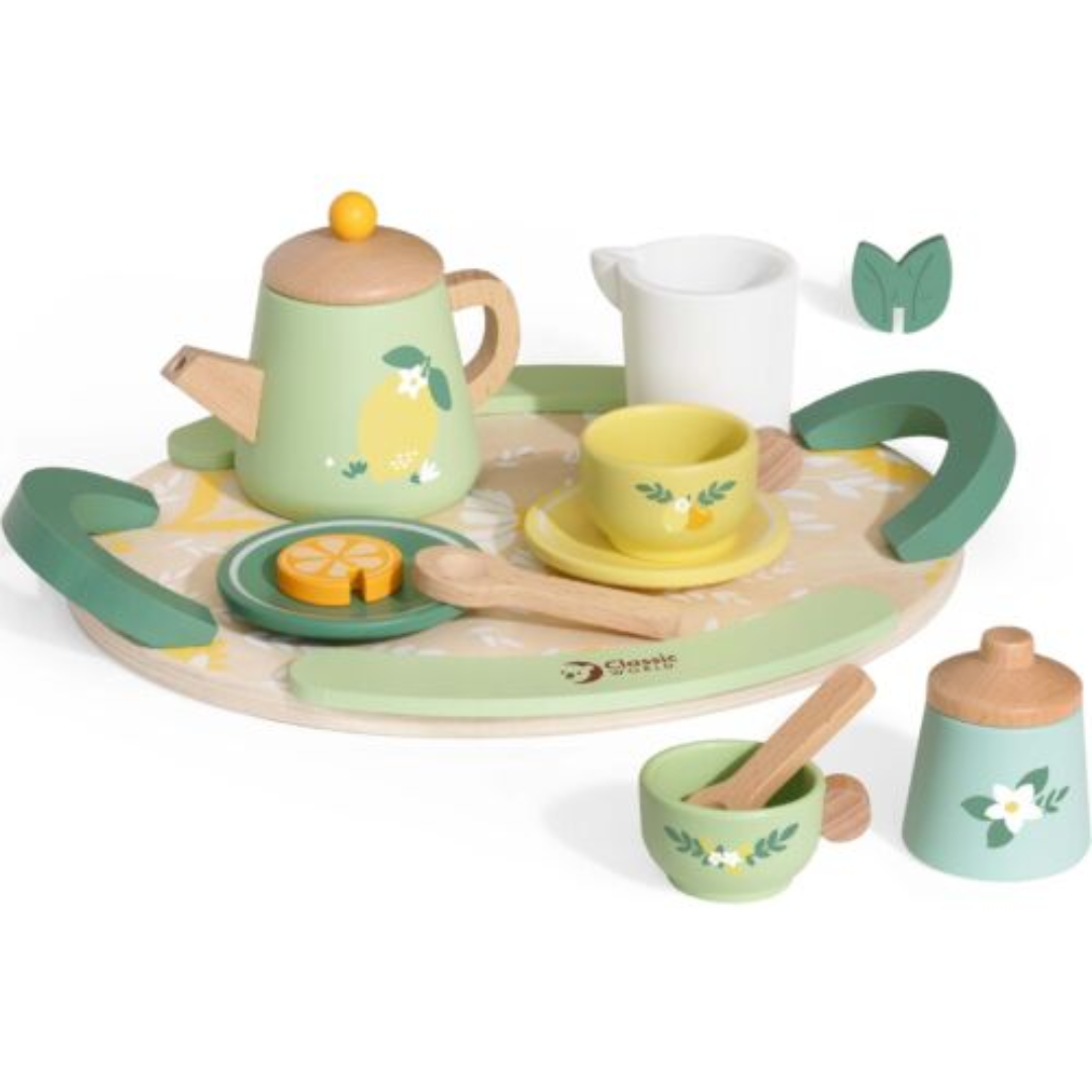 Classic World Vintage Afternoon Tea Set Dollhouse Accessories
