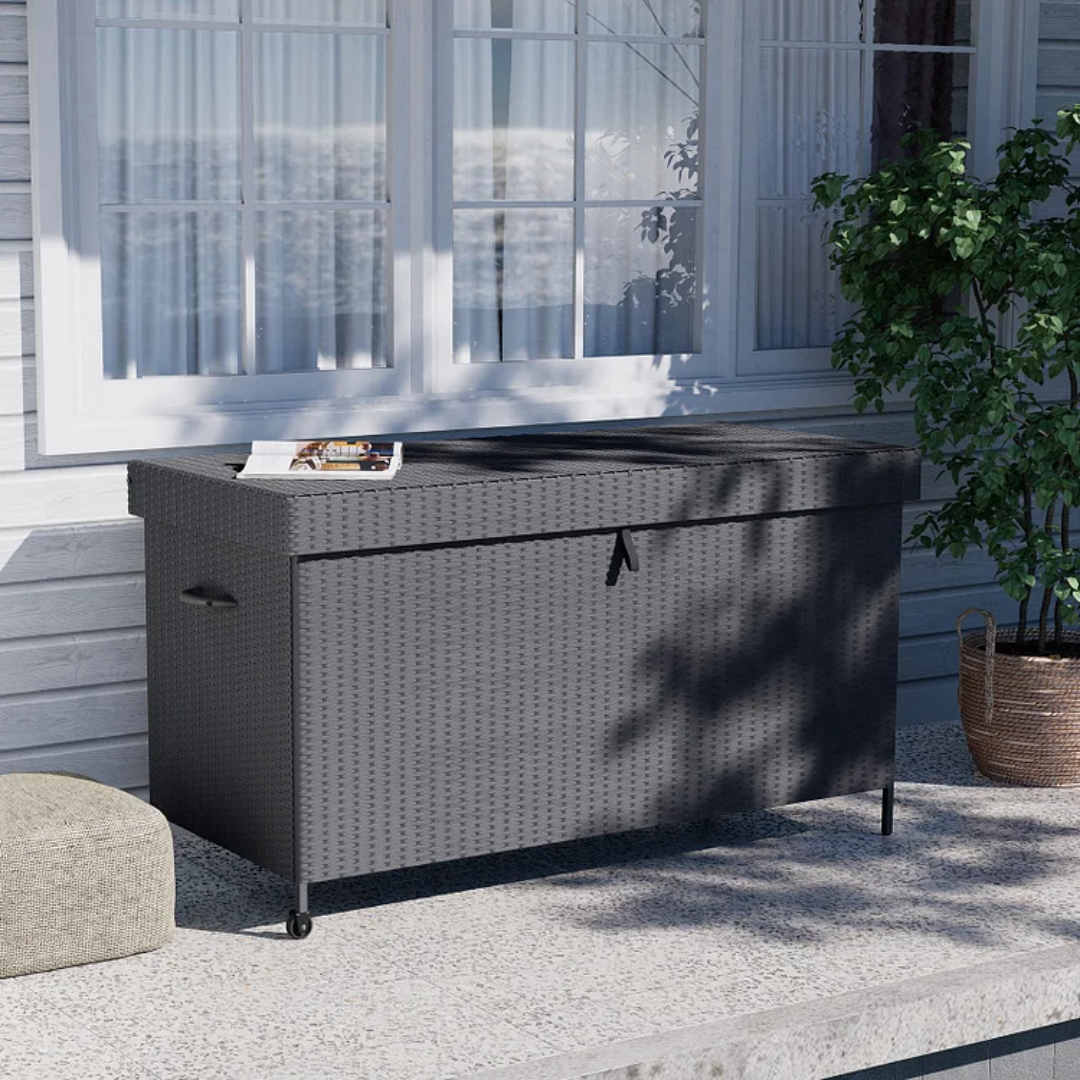 Grand Patio 170 Gallon Deck Box for Large Weather-Safe Storage