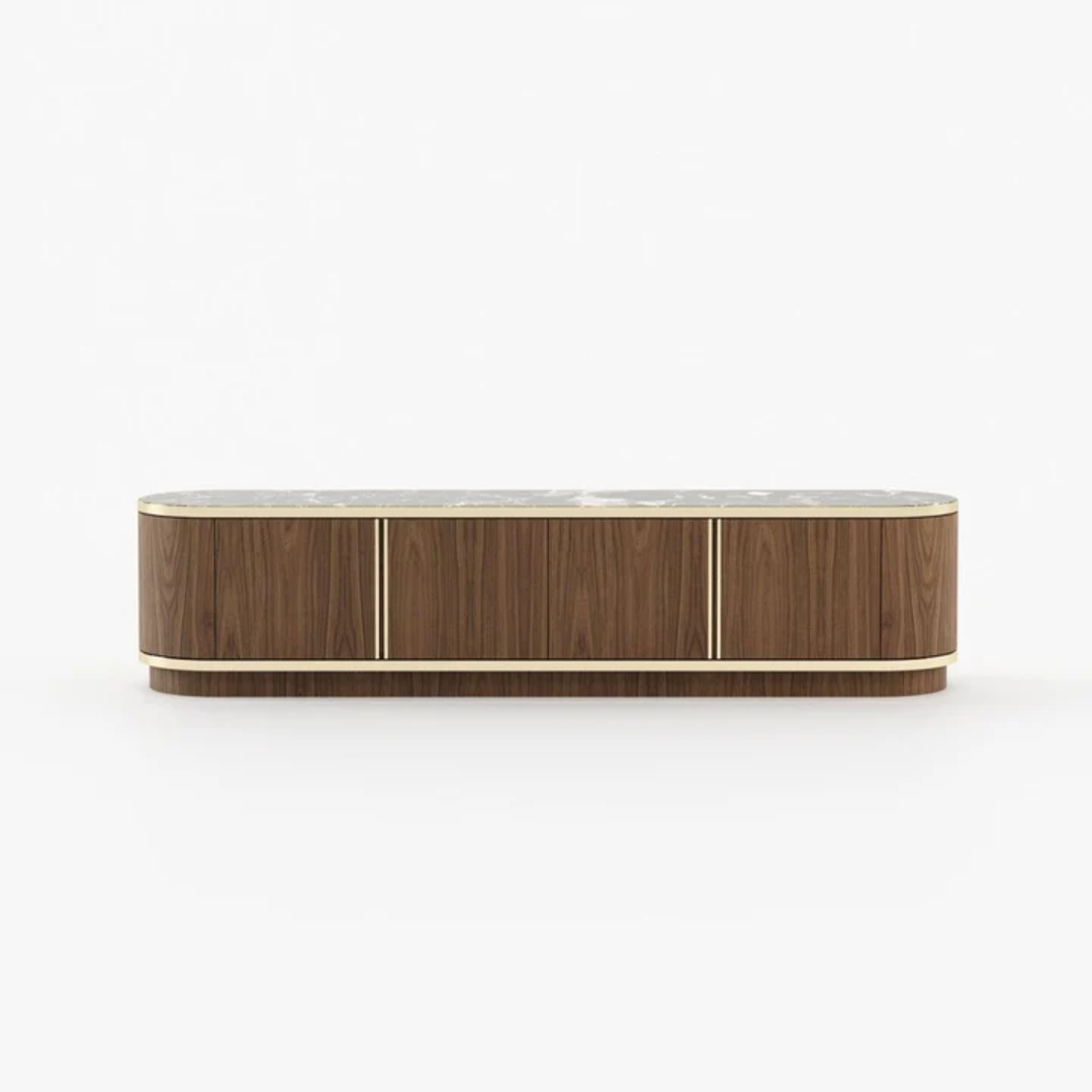 Retro Media Console for Vintage-Inspired Entertainment Setup