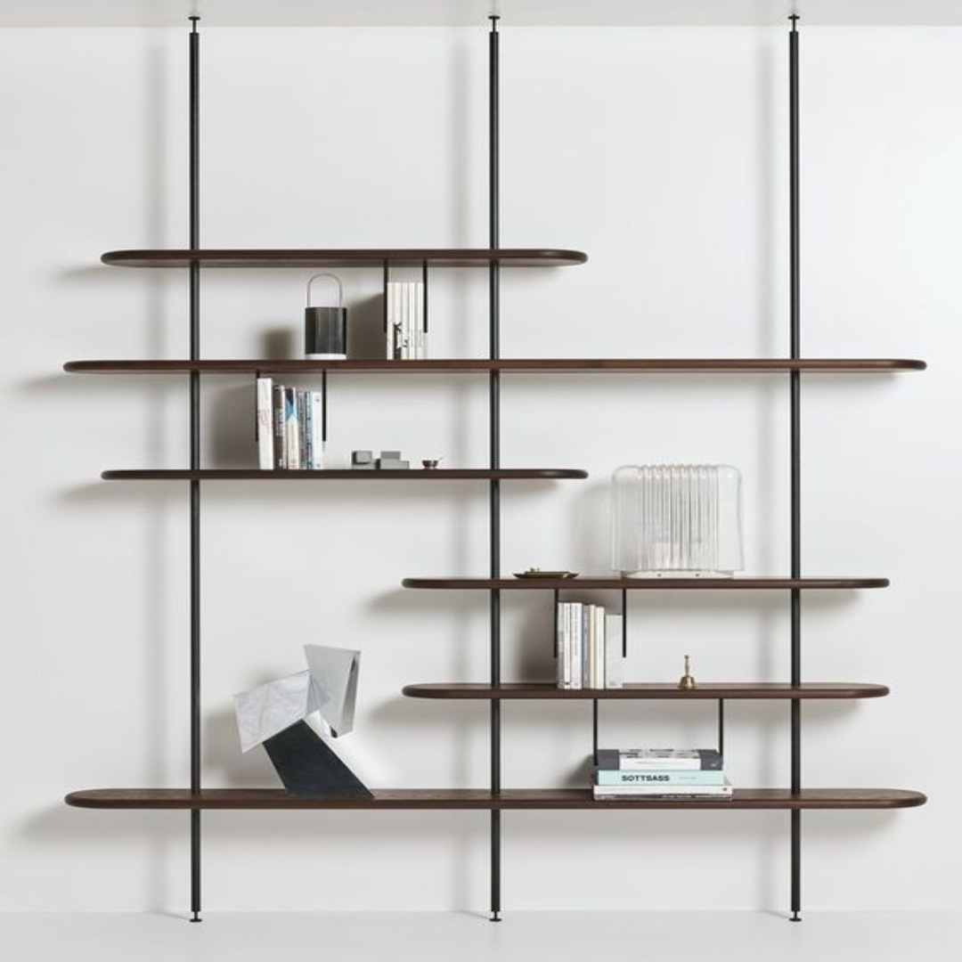 Wall Mounted Bookshelve for Space-Saving Modern Home Styling