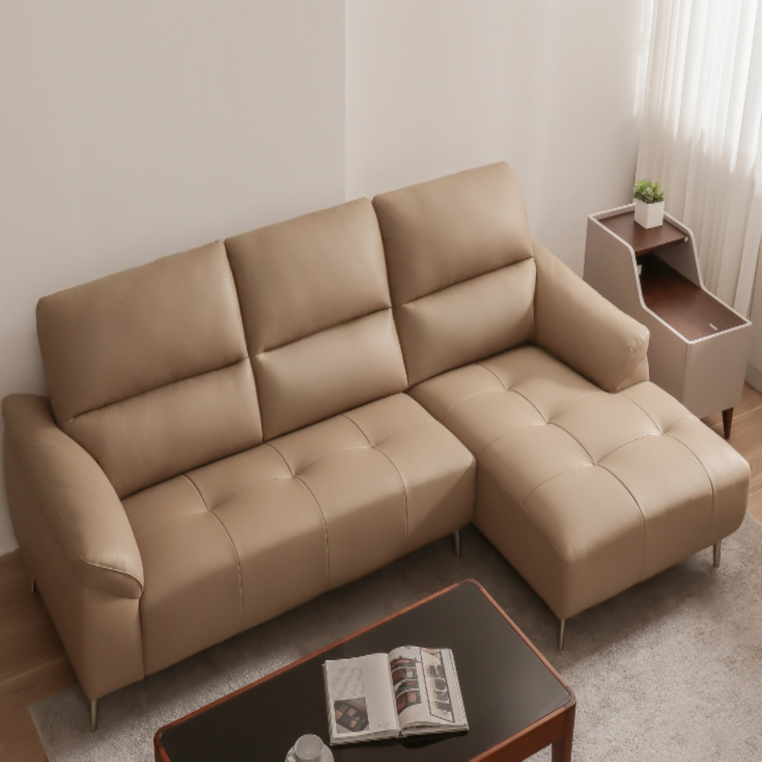Jasmine Leather 4 Seater Sectional Sofa for Modern Luxury