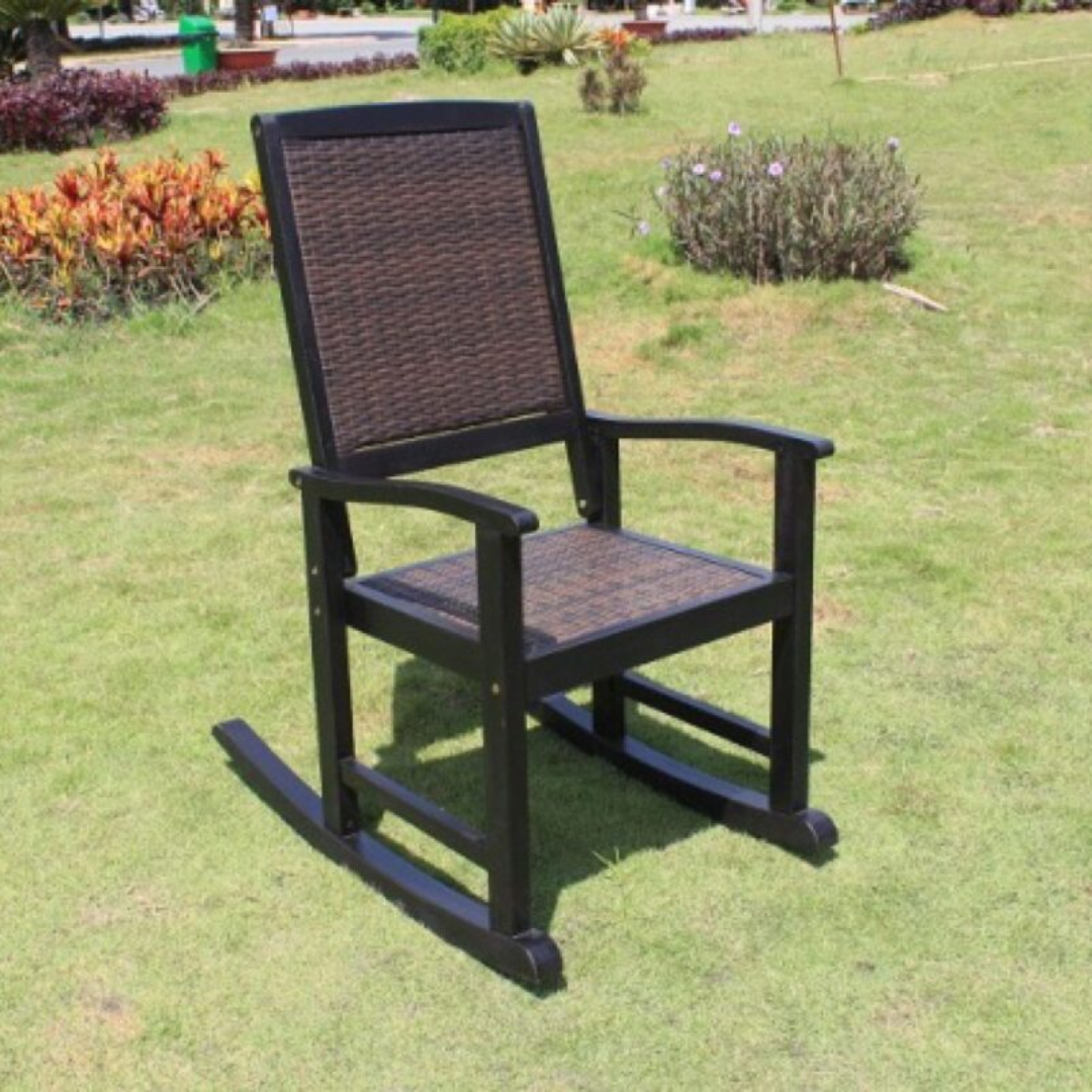 Wicker Rocking Chair for Rustic Charm and Gentle Ease