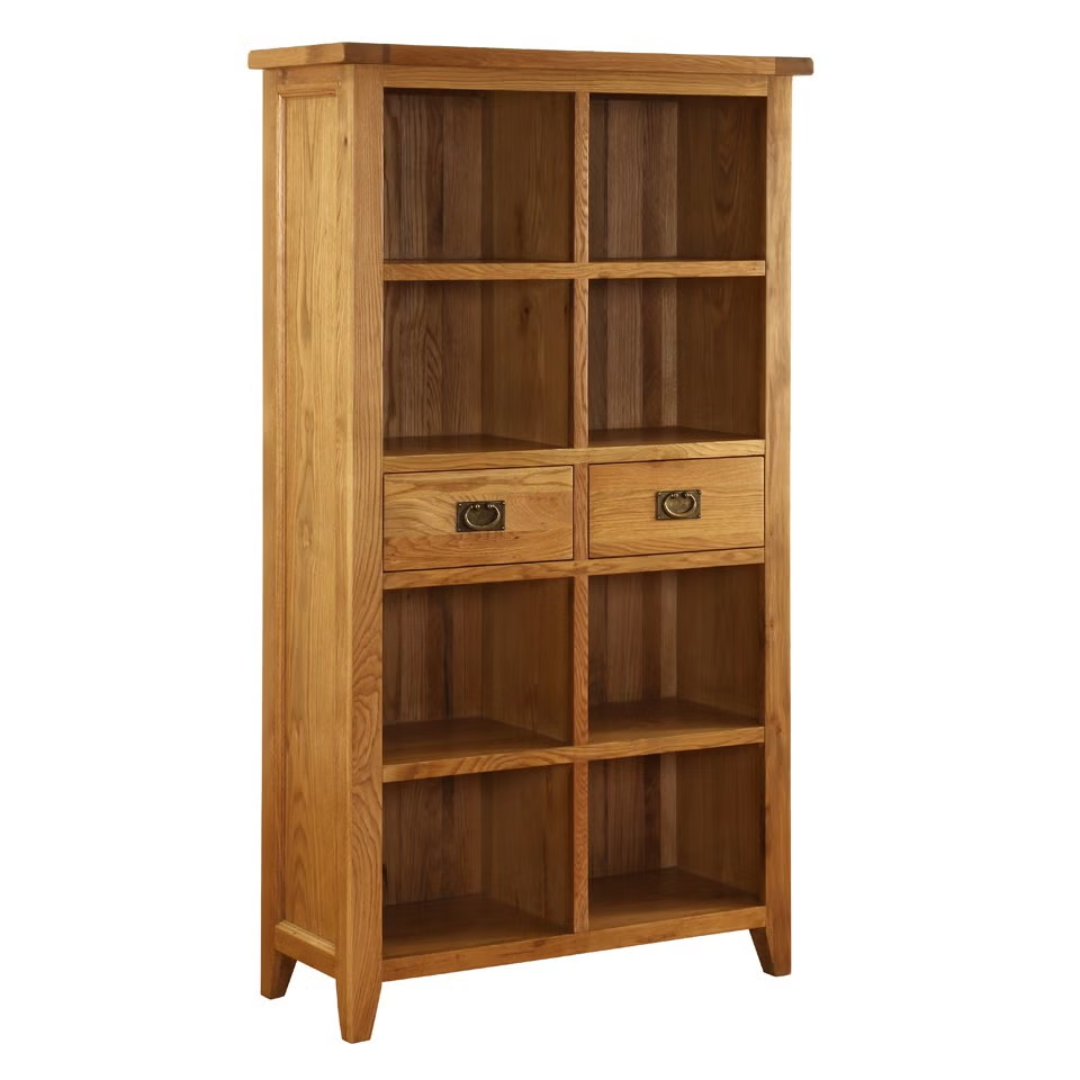 2 Drawer Wide Open Shelving Cabinet - W 1000 x D 400 x H 1520 mm
