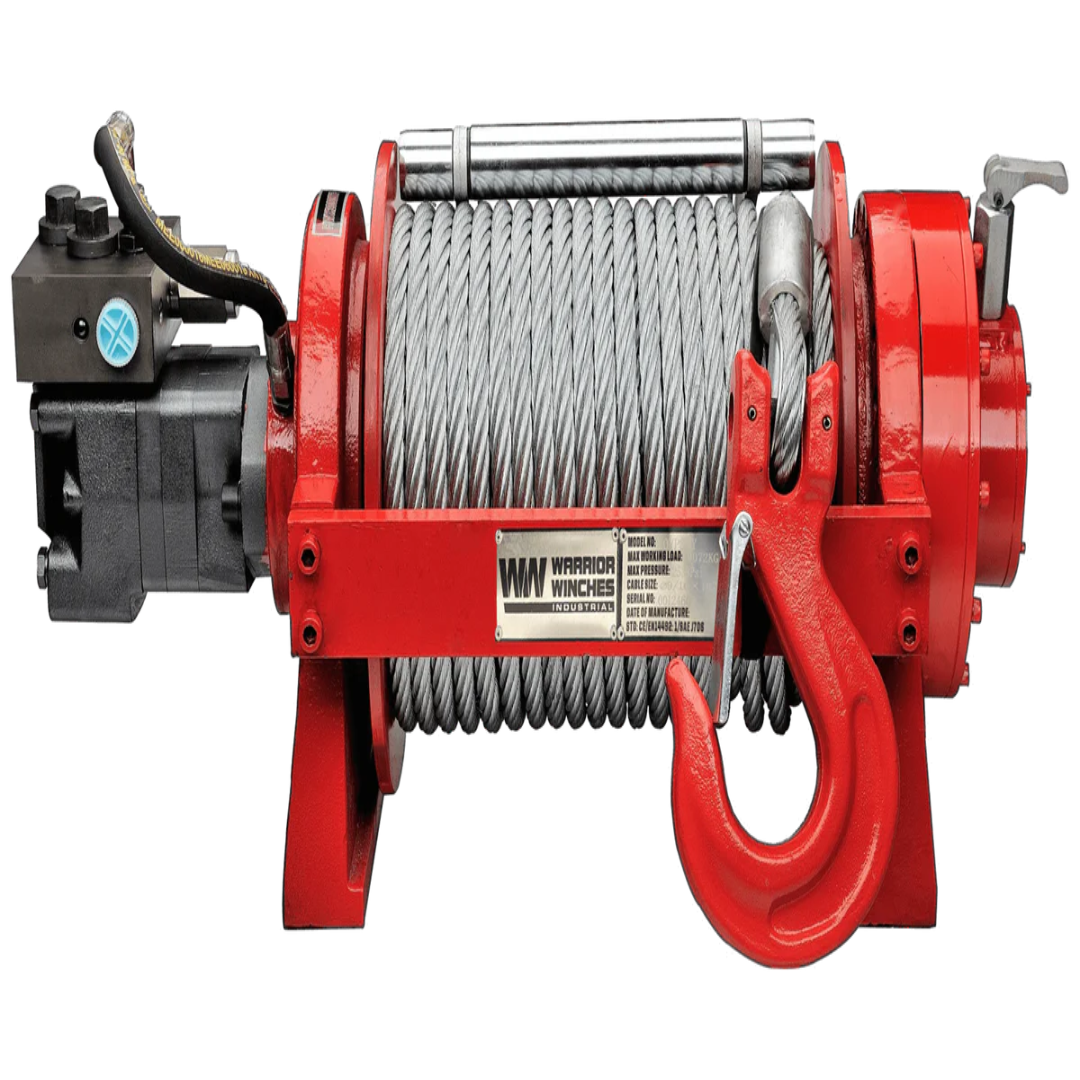 9 Ton Skid Steer Hydraulic Winch with Steel Rope Strength