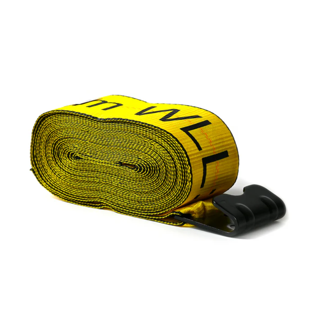 4 x 40 Winch Cargo Strap with Flat Hook Safety Use