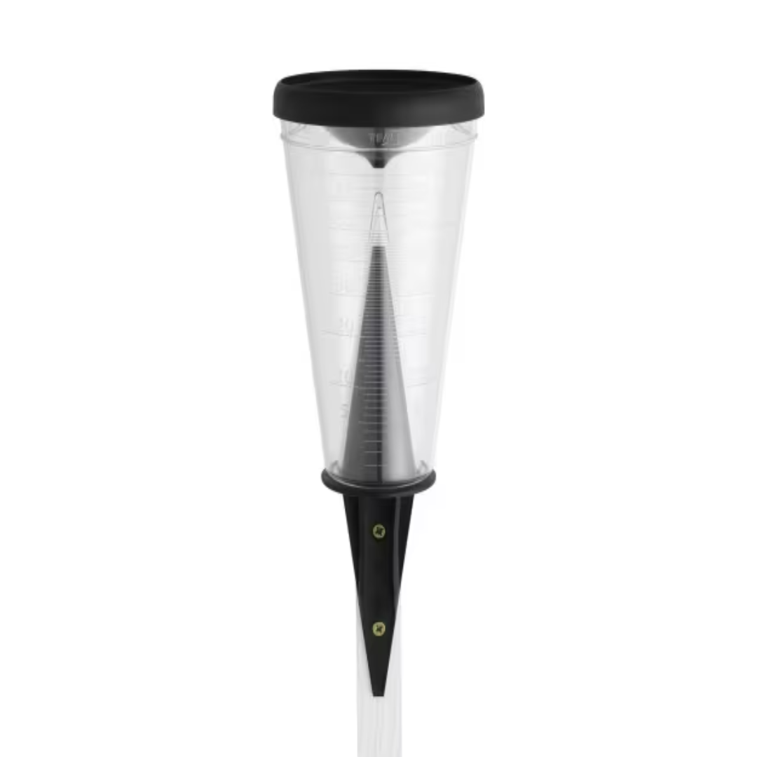 TFA Black Point Analogue Rain Gauge for Precise Rain Tracking