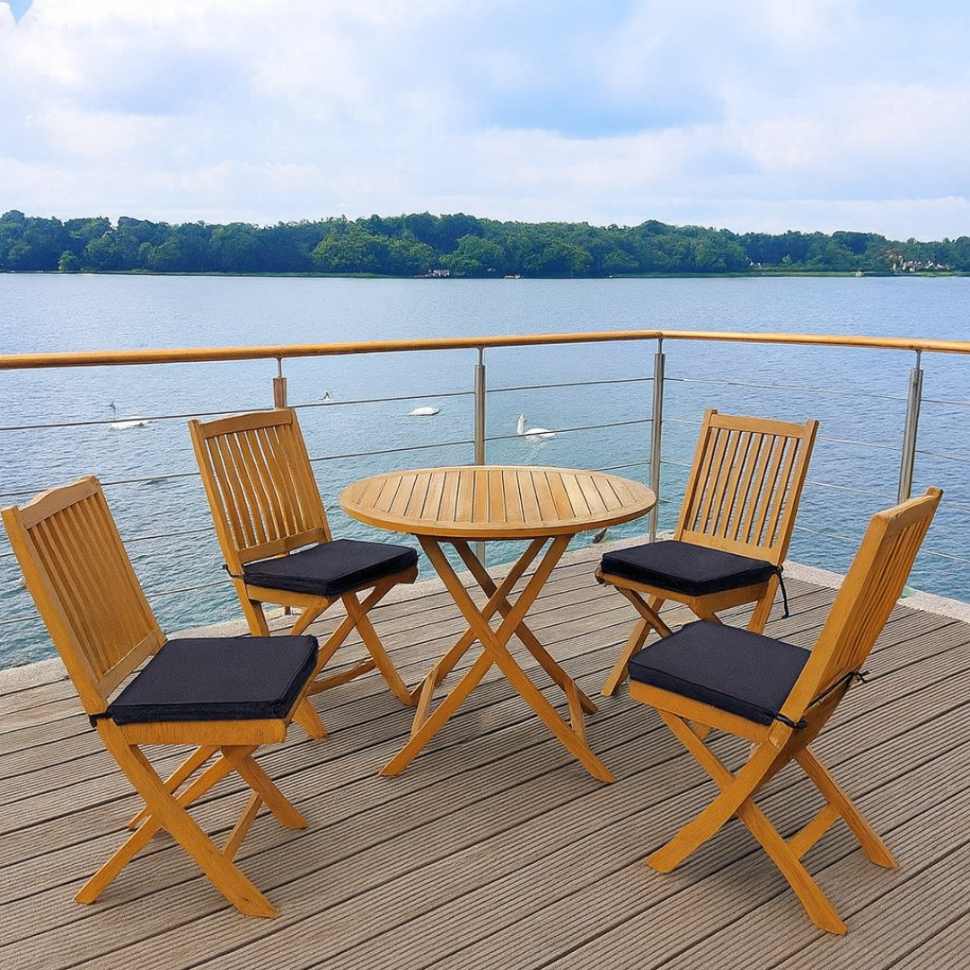 Teak Folding Deck Furniture for Functional Outdoor Living