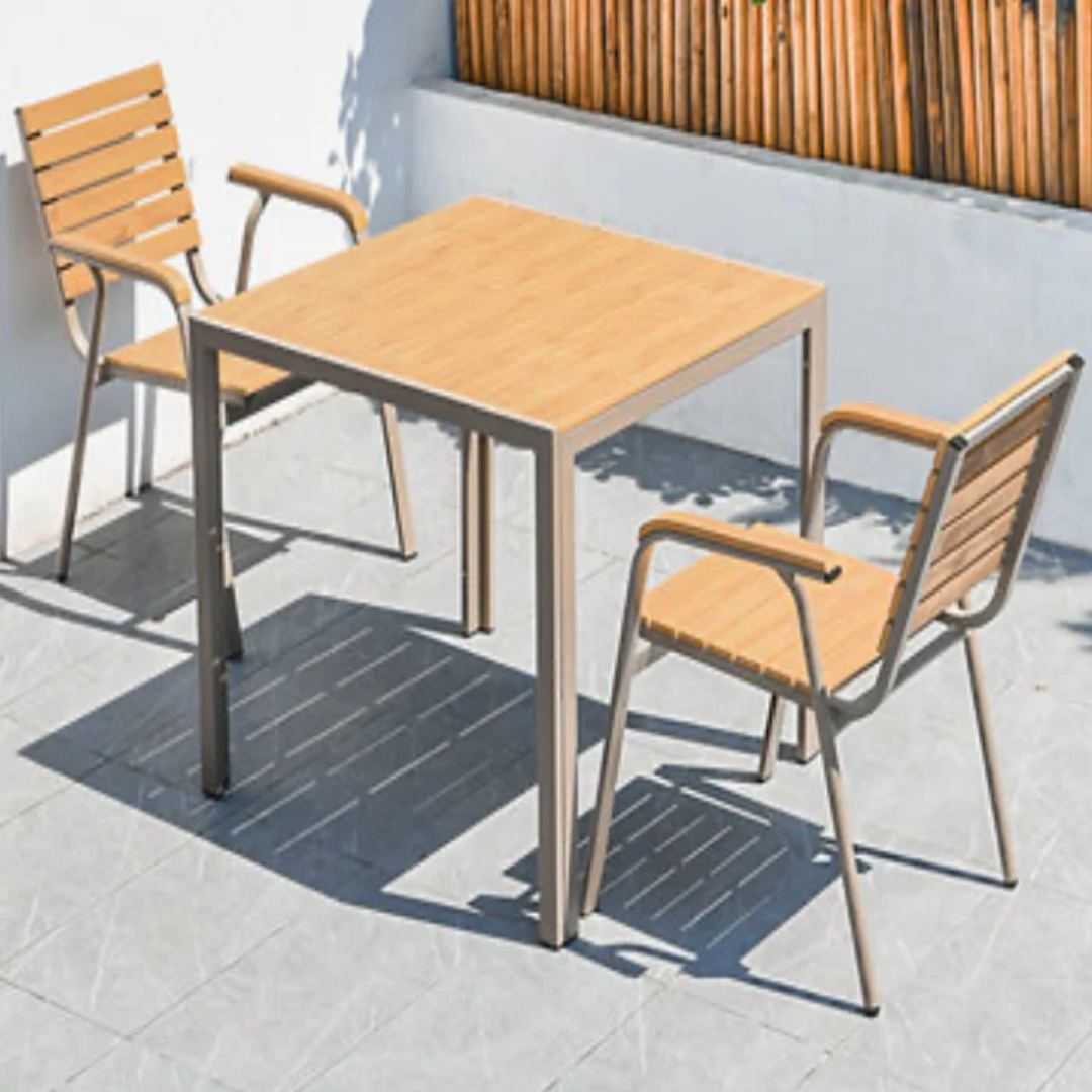 Aluminum Polywood Lounge Set for Outdoor Project Supply