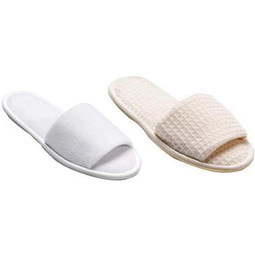 Terry & Waffle Weave Spa Slippers for Hospitality Export