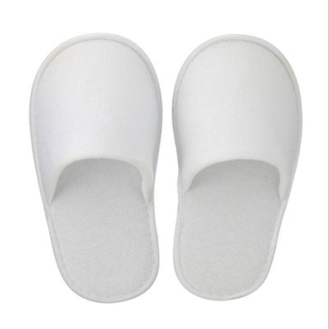 Terry Towel Closed-Toe Slippers for Hospitality Supply Chains