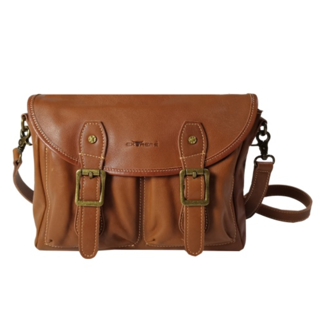 Genuine Leather Messenger Bag for Men Office and Travel