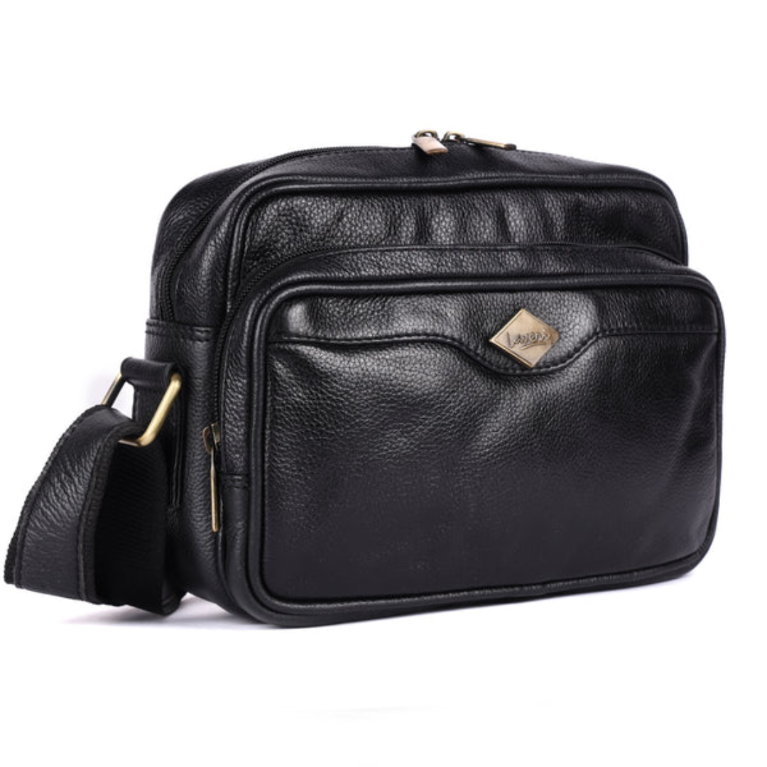 Taank Leather Messenger Bag Premium Crossbody Office Laptop Bag with Classic Design and Durability