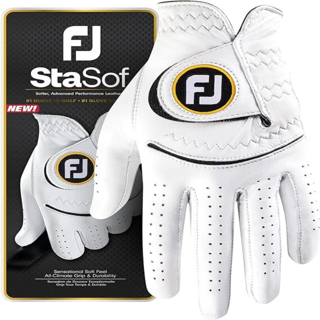 FOOTJOY STASOF Mens Leather Golf Glove for Tour Level Grip, Comfort and Long Lasting Fit