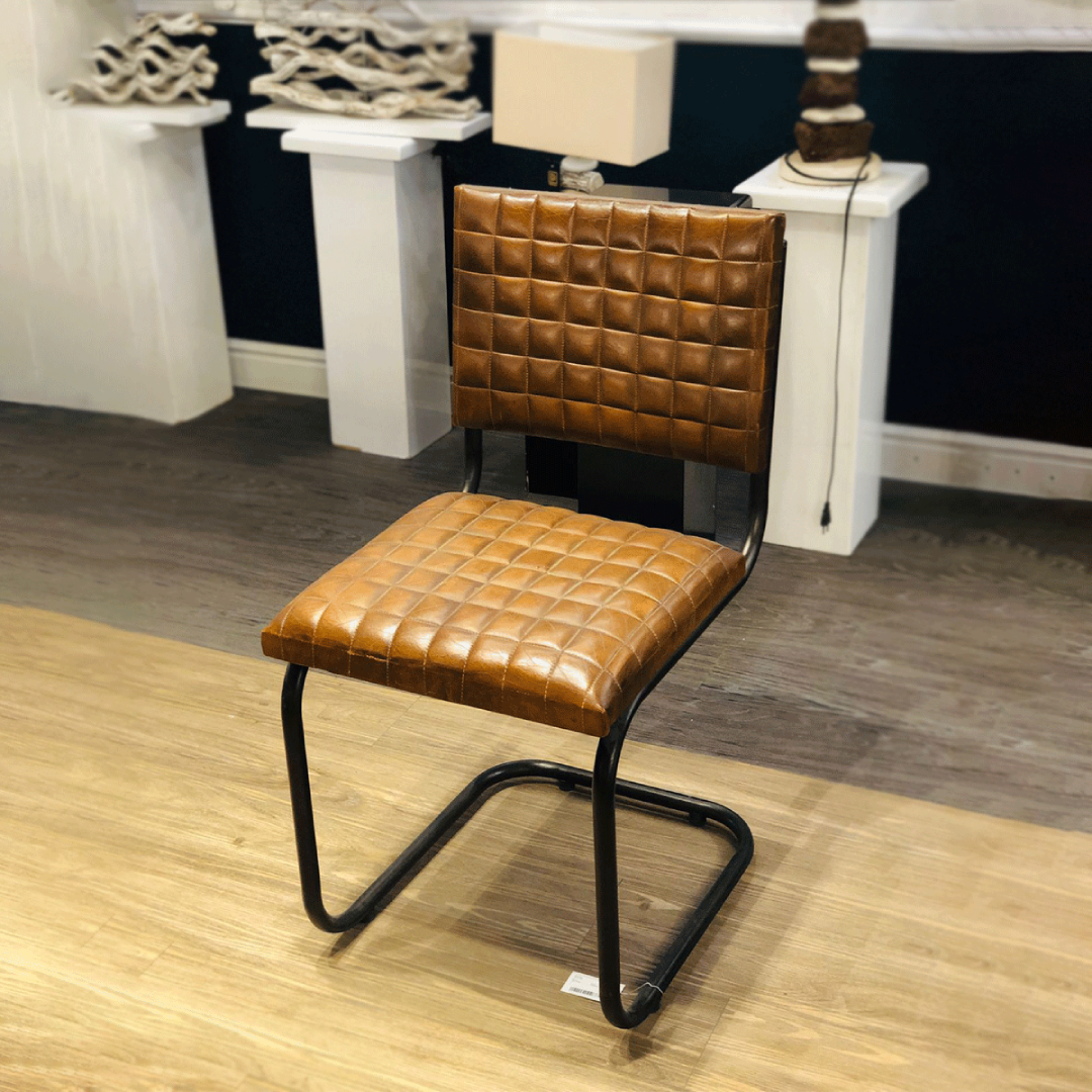 Shop Dovetail Vintage Occasional Leather Chair for Classic Interiors, Premium Finish & Lasting Comfort