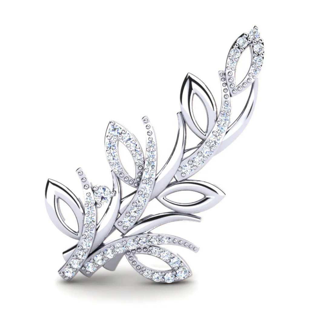GLAMIRA Brooch Elica Premium Designer Brooch Elegant Fashion Accessory for Dresses and Blazers