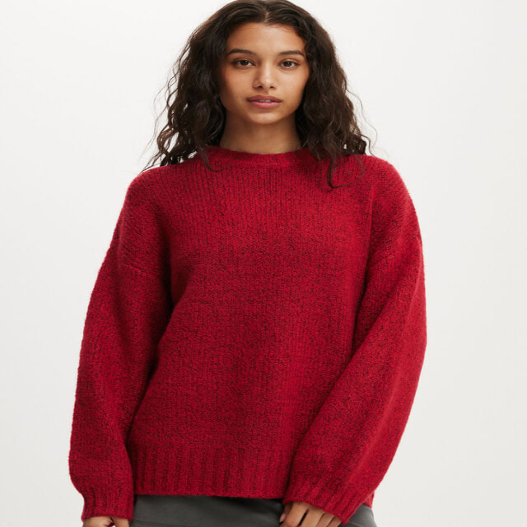 Luxe Crew Pullover Sweater for Women Soft Warm Stylish Winter Wear Perfect for Daily and Casual Use