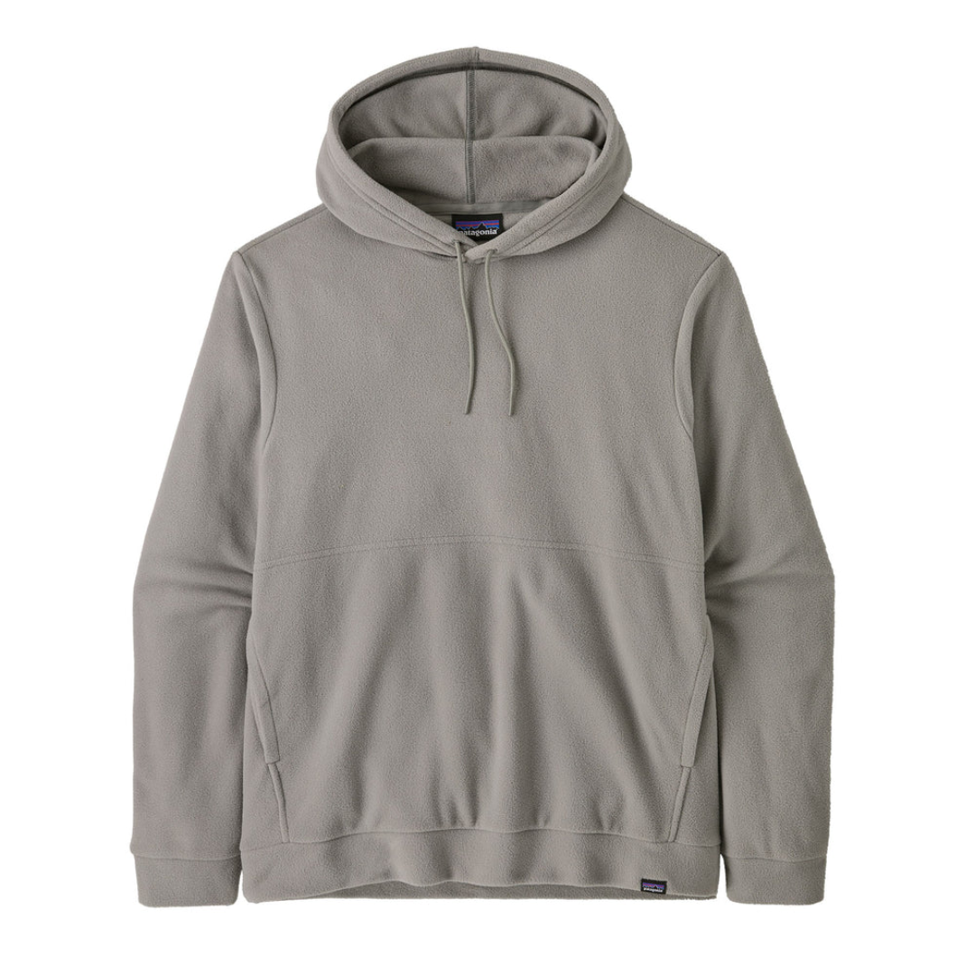 Men’s Micro D Fleece Sweater Hoody Feather Grey Soft Lightweight Warm Hoodie for Daily Winter Use