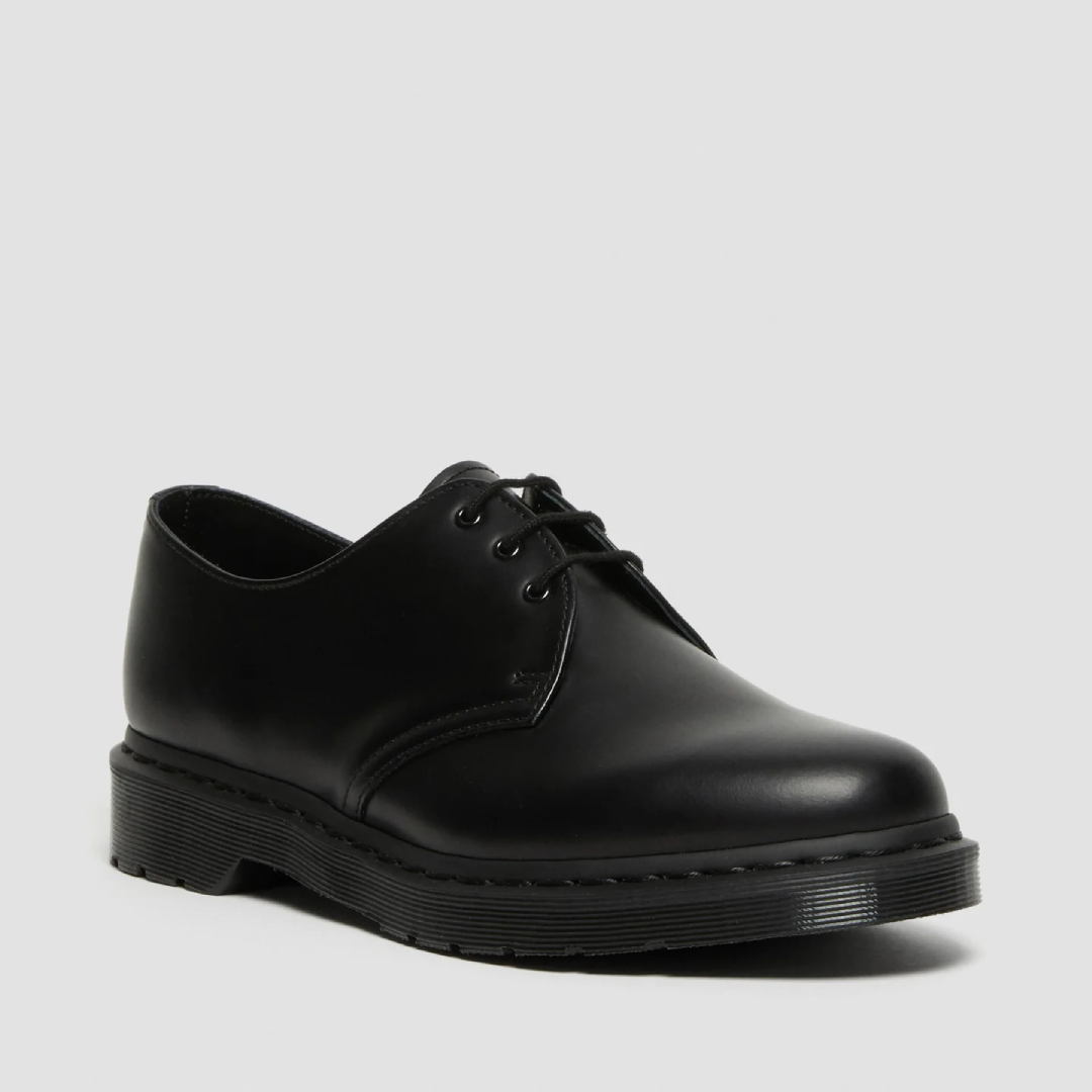1461 Mono Smooth Leather Formal Shoes Classic Lace Up Office Wear Premium Durable Footwear