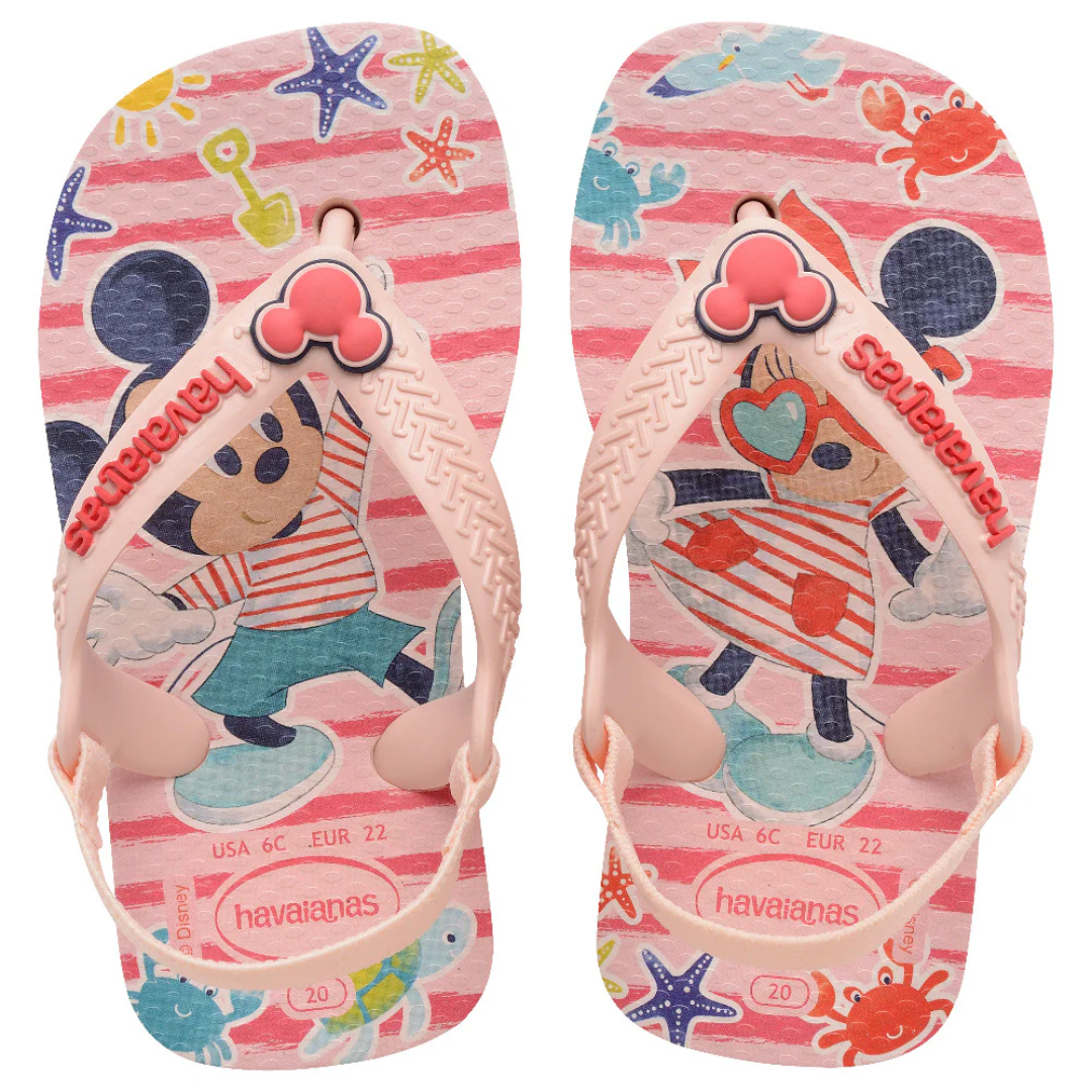Baby Disney Classics Flip Flops Sandals Cute Comfortable Lightweight Footwear for Toddlers and Kids