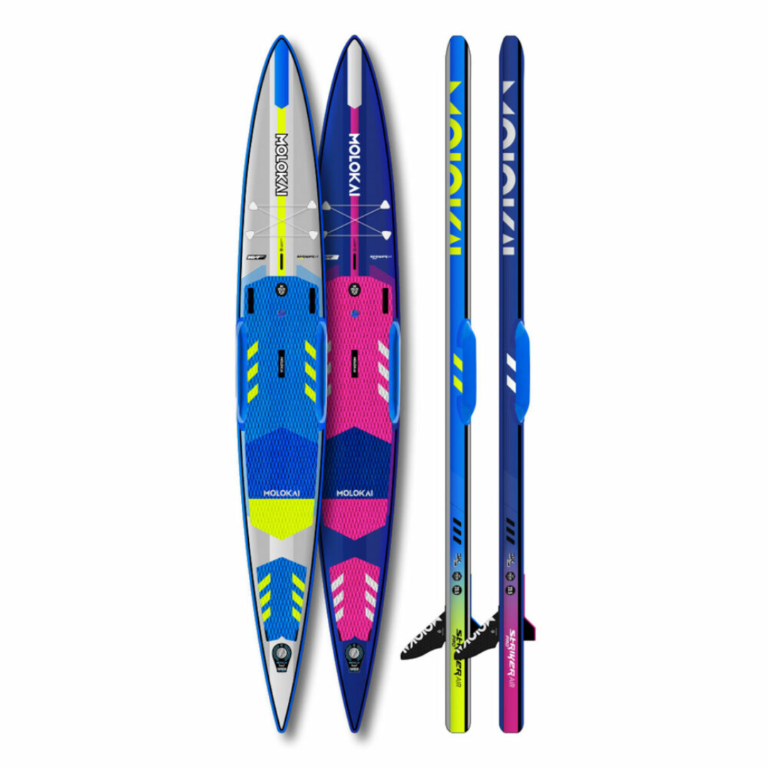 2025 Molokai Striker Air Race Pro 14' x 22.5" Touring Paddleboard High Performance Racing SUP