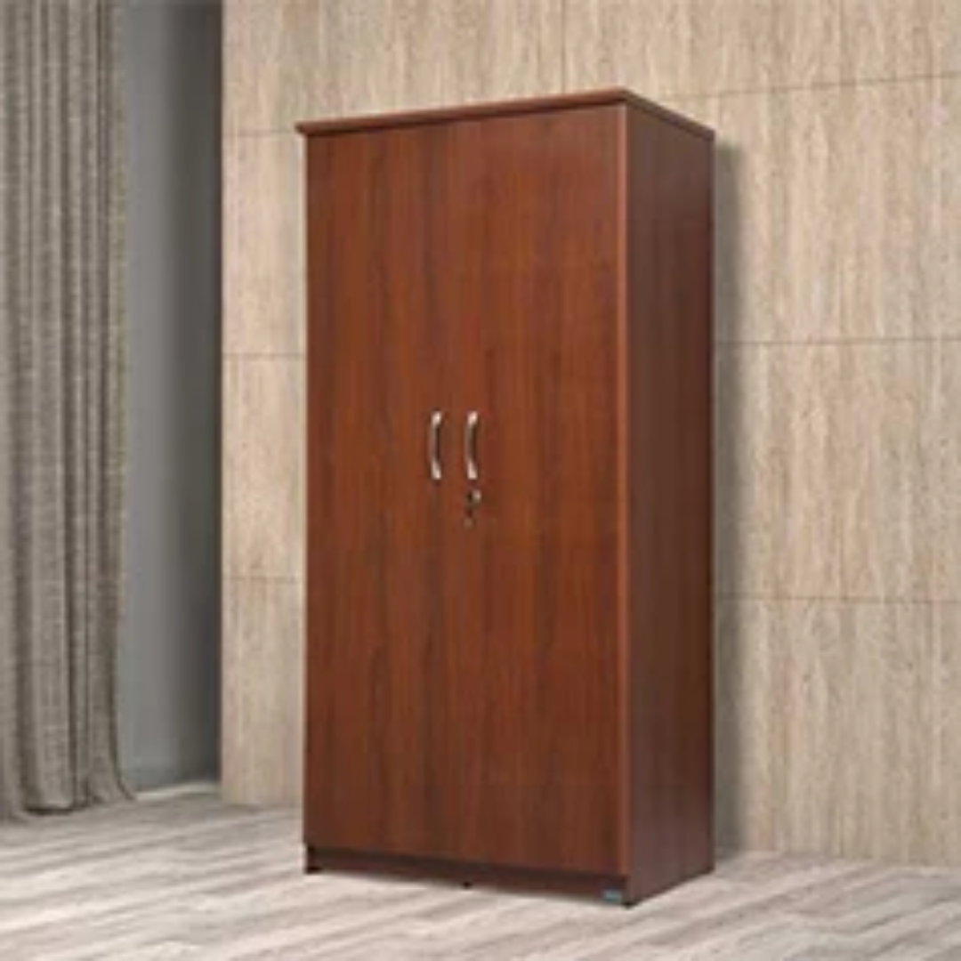 Yelena 2 Door Free Standing Wardrobe with Spacious Storage and Modern Bedroom Design Finish