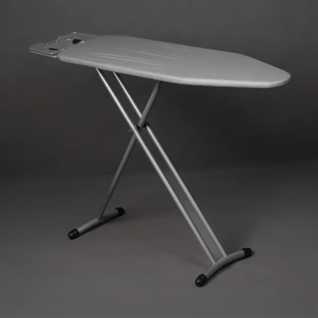 Ironing Board with Fabric Cover Sturdy Foldable Design for Easy Home Laundry Pressing