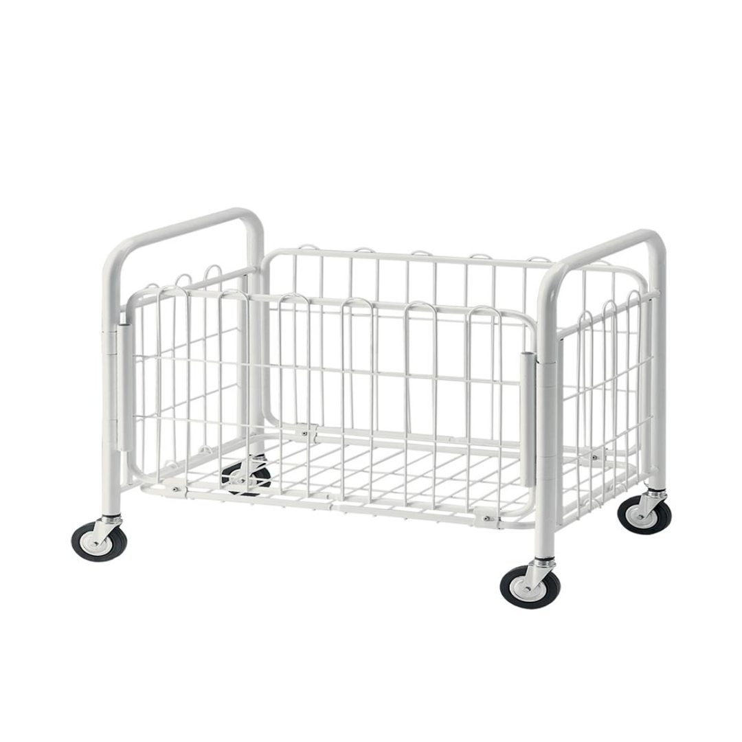 Linen Trolley Laundry Cart with Wheels Heavy Duty Storage Basket for Hotel Hospital and Commercial Use