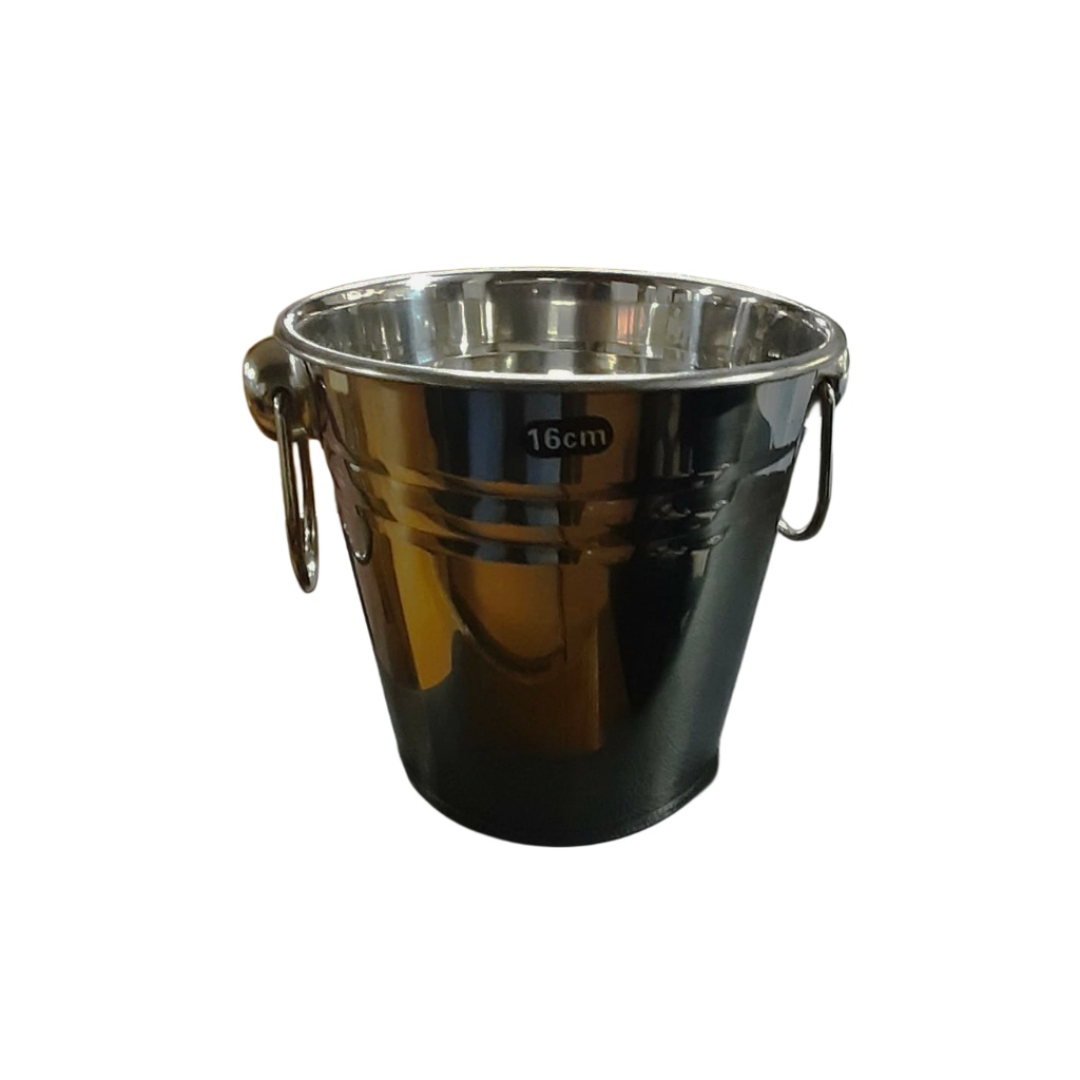 206-59 TR-2240 Double Ring Steel Ice Bucket 16CM Insulated Bar Accessory for Hotels and Parties