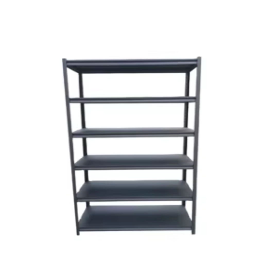 Modular Bolt-less Display Steel Rack (H: 72″ x W: 47″ x D: 16″) With 5 Shelves And 100 Kg Loading Capacity Per Shelf (Black)