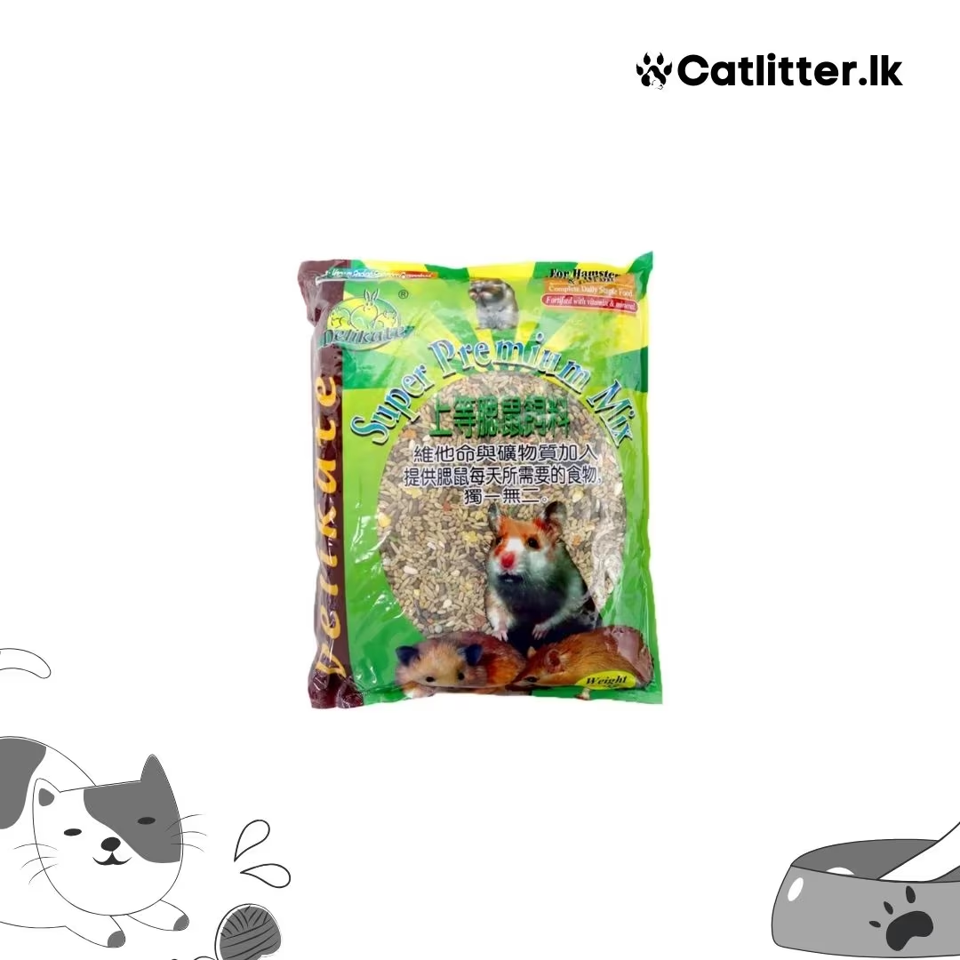 DELIKATE Super Premium Mix for Hamster Food 1kg Complete Balanced Nutrition for Healthy Pets
