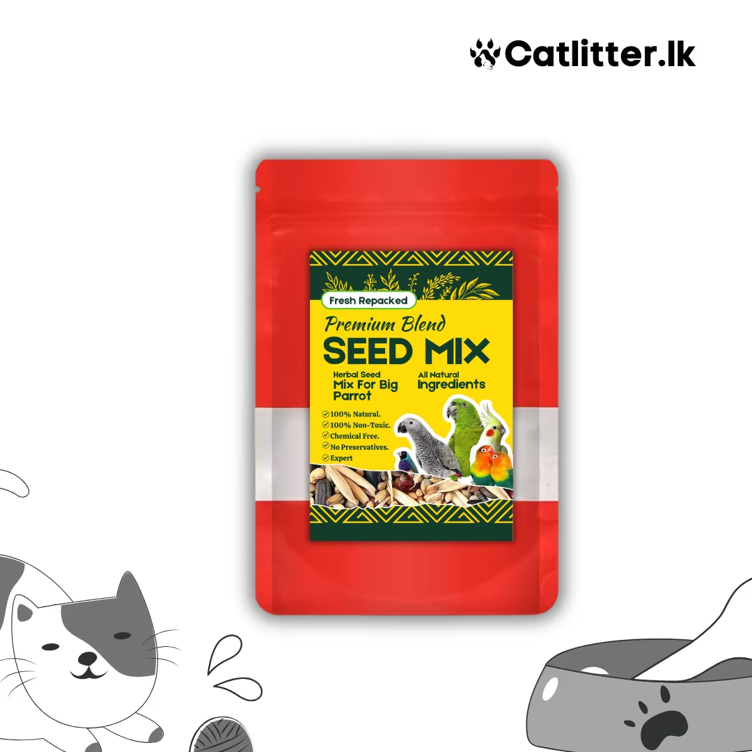 Premium Blend Seed Mix 1kg High Quality Bird Food with Essential Nutrients for Active Pet