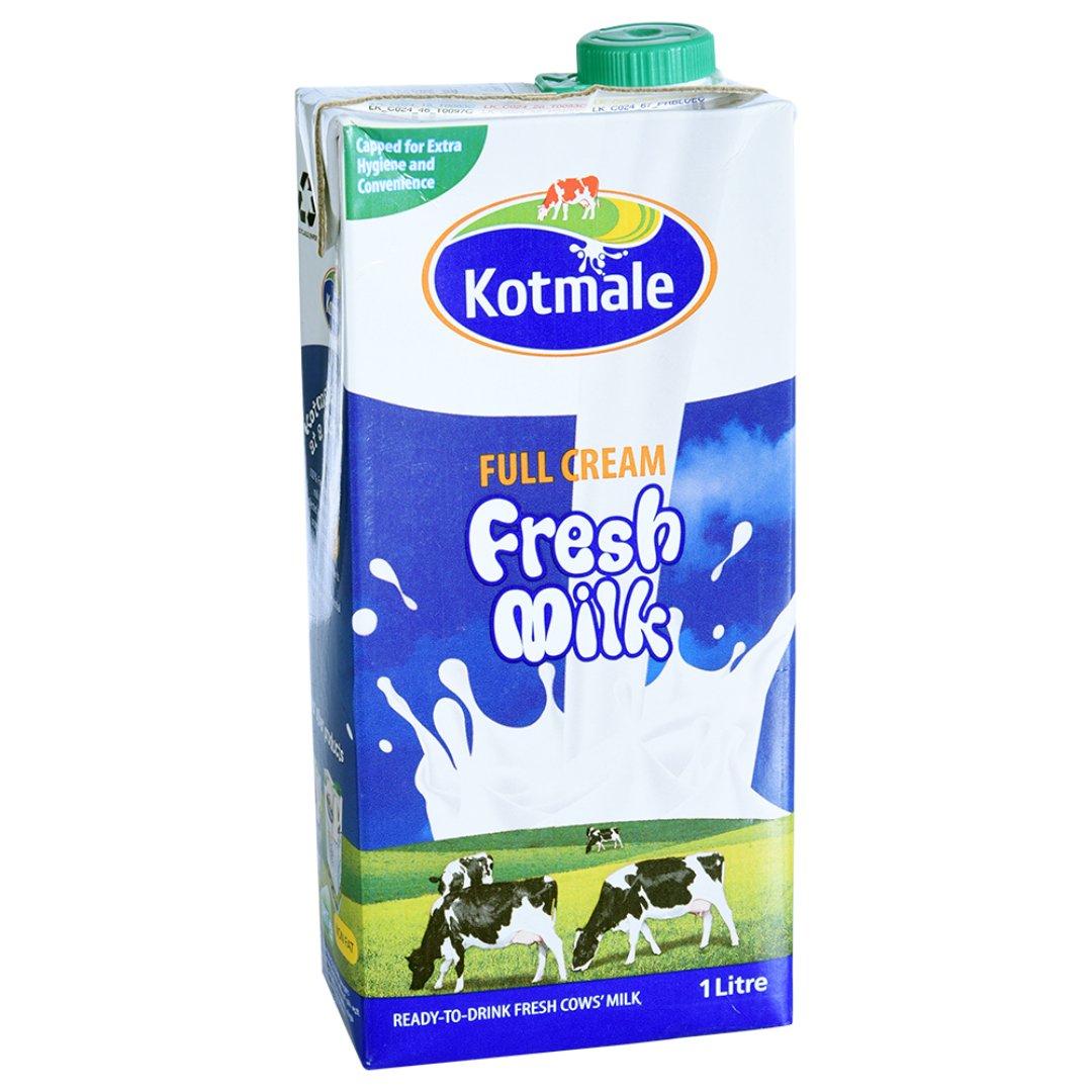 Kotmale Full Cream UHT Whole Milk Tetra 1L Fresh Long Life Milk for Daily Nutrition and Healthy Diet