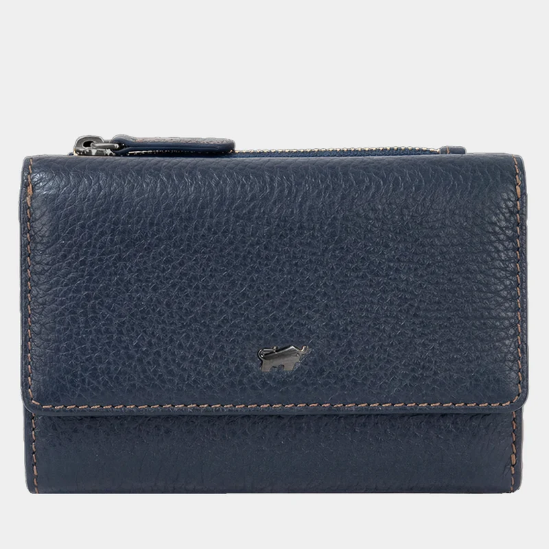 TONI Trifold Wallet 15CS Navy Stylish Compact Secure Multi Card Holder Premium Quality Wallet
